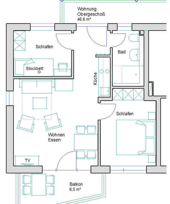 Ferienwohnung „Hochplatte 1. Stock“